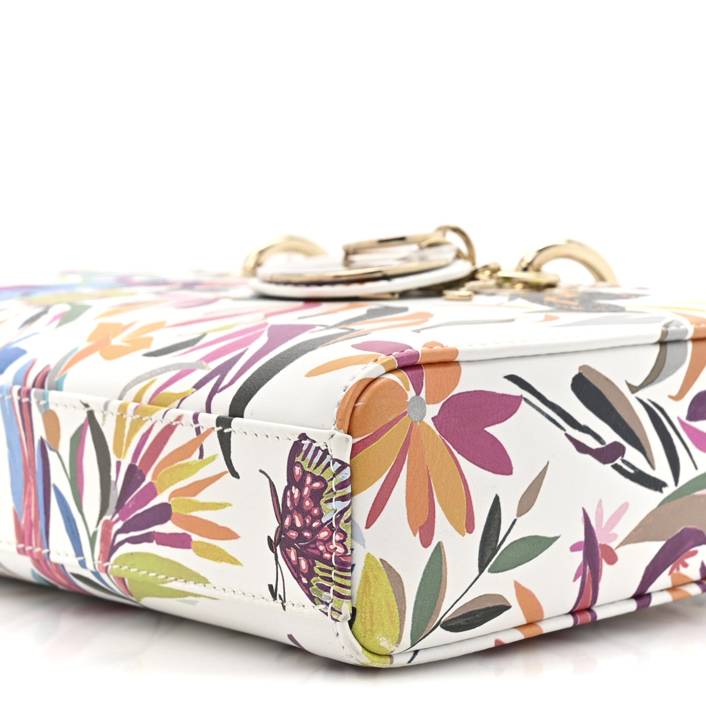 Calfskin Printed Fantastica Medium Lady D-Joy Multicolor
