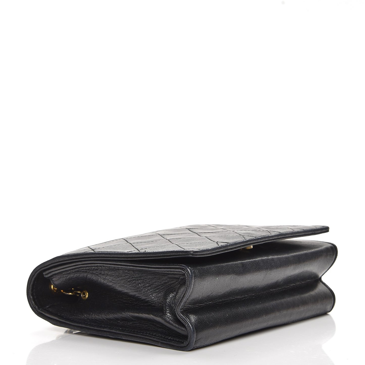 Lambskin Quilted CC Small Single Flap Black
