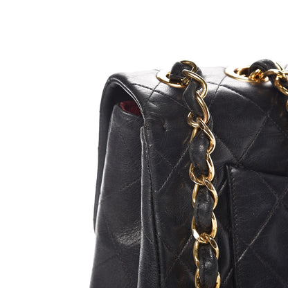 Chanel Lambskin Quilted XL Jumbo Single Flap Black 9 of 13