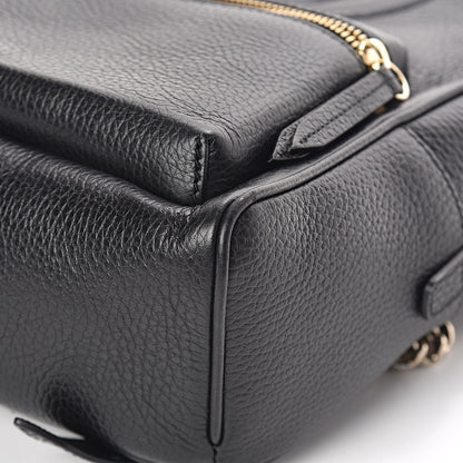 Gucci Pebbled Calfskin Soho Chain Backpack Black 12 of 12
