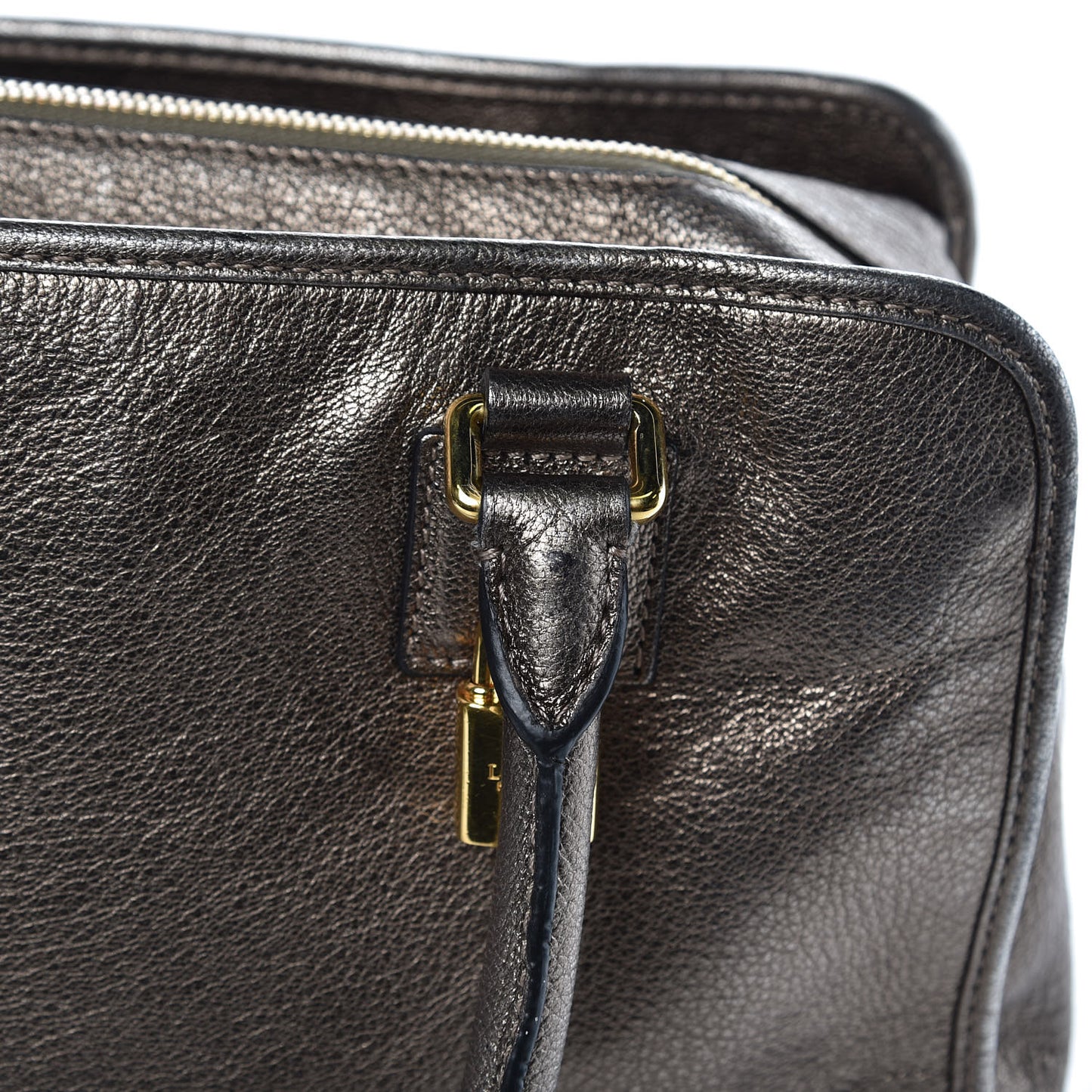 Metallic Calfskin Amazona Bronze