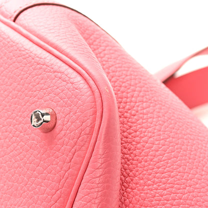Hermes Taurillon Clemence Picotin Lock 22 MM Rose Azalee 12 of 12