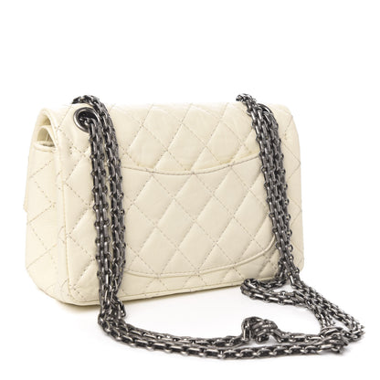 Chanel Aged Calfskin Quilted 2.55 Reissue 224 Flap Ivory 2 of 9