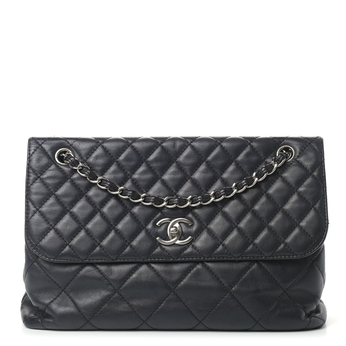 Calfskin Quilted In The Business Flap Bag Black