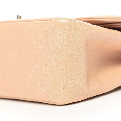 Chanel Iridescent Caviar Quilted Jumbo Double Flap Beige 9 of 11