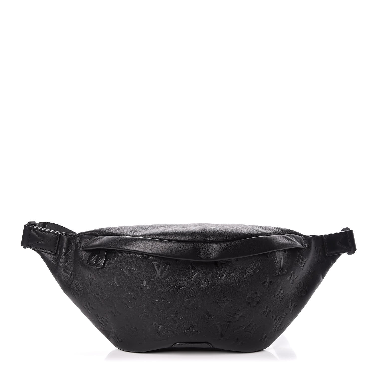 Louis Vuitton Calfskin Monogram Shadow Discovery Bumbag Black 1 of 12