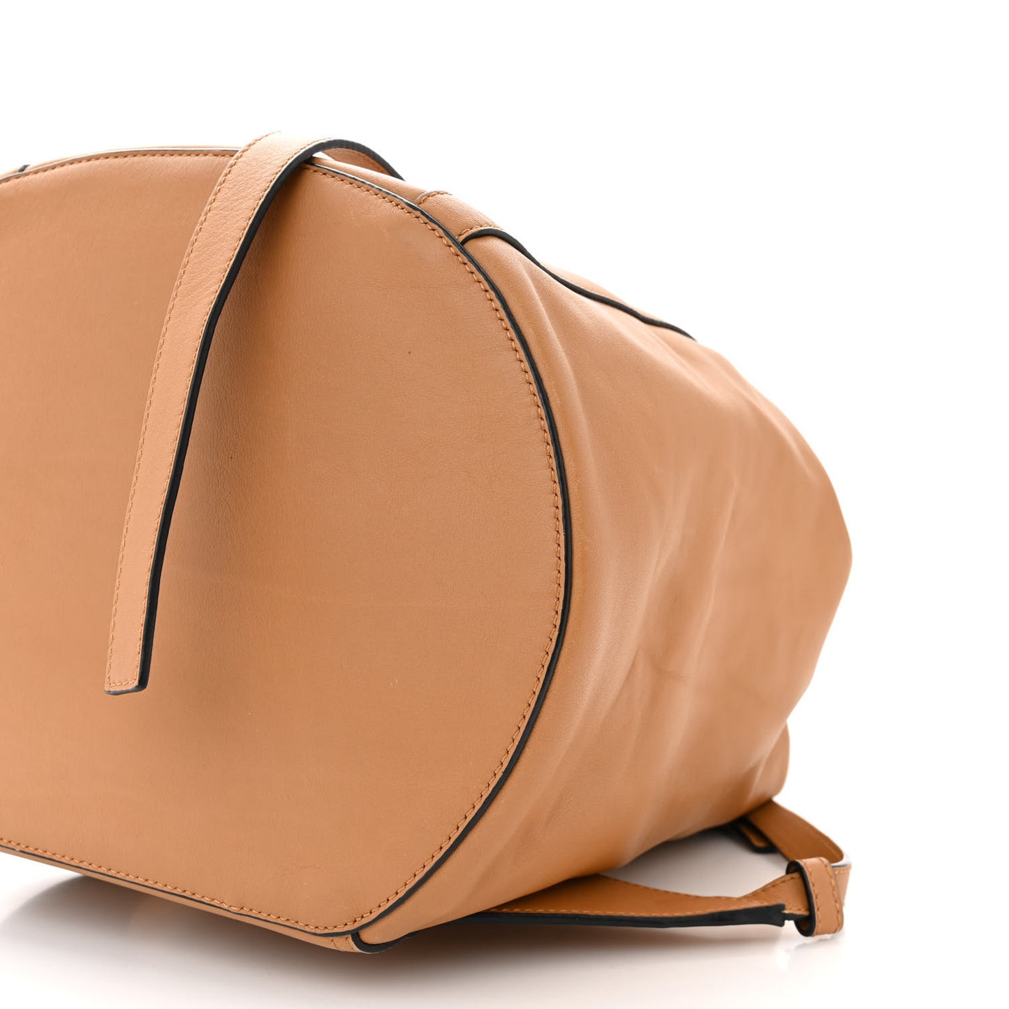 Calfskin Belt Backpack Tan