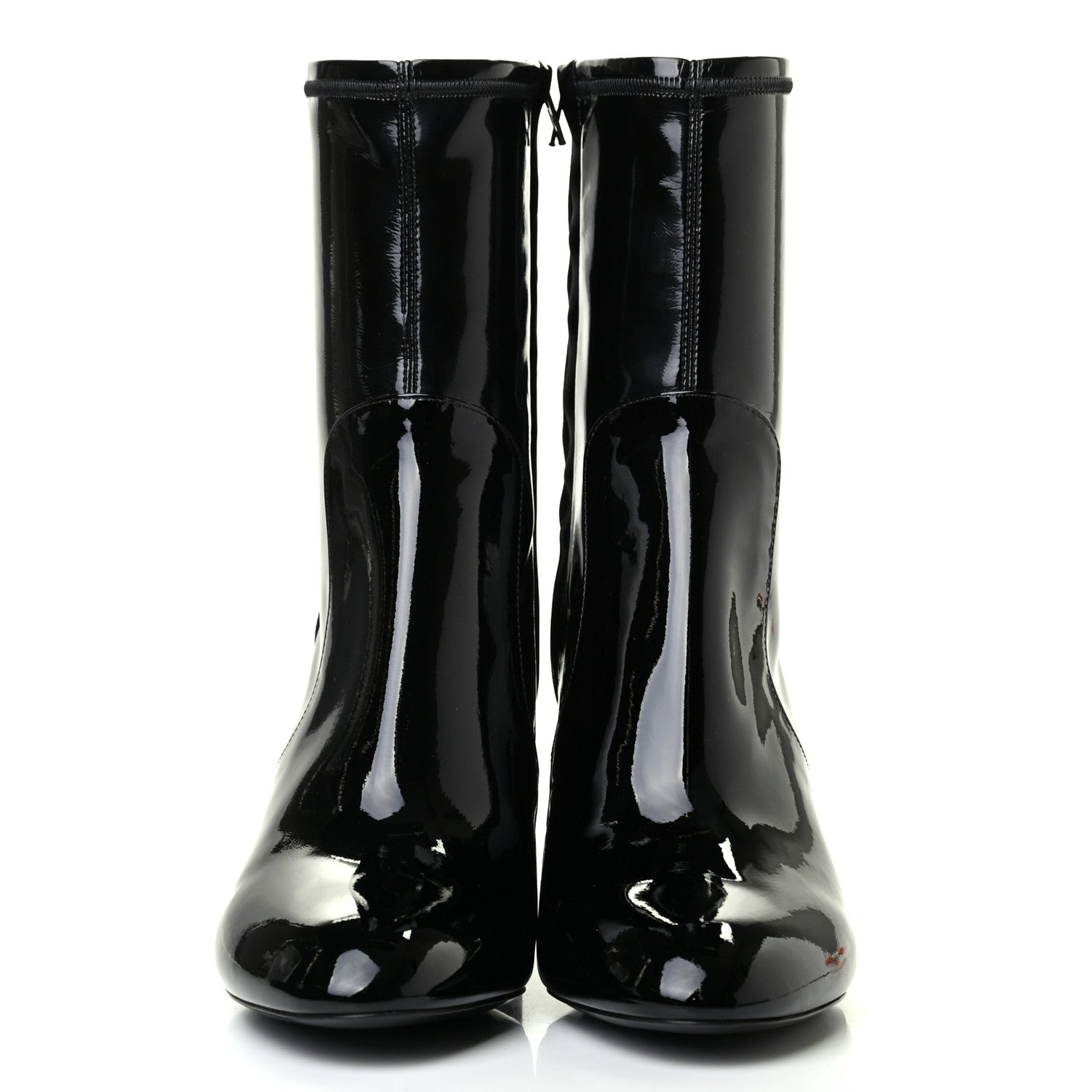 Louis Vuitton Patent Silhouette Ankle Boots 40 Black 2 of 7