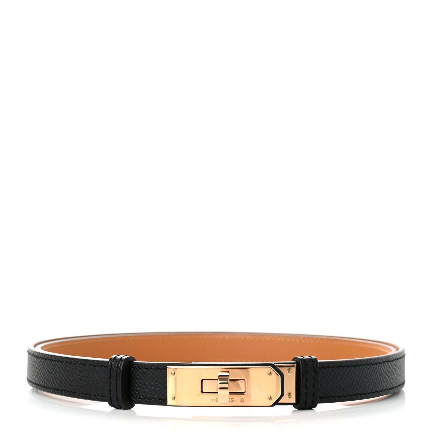 Hermes Epsom Kelly Belt Black 1 of 5