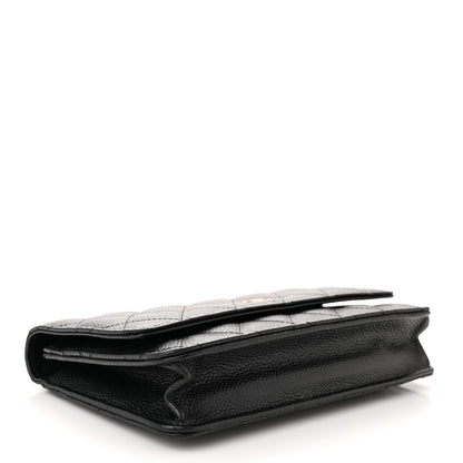 Chanel Caviar Quilted Wallet on Chain WOC Black 4 of 12