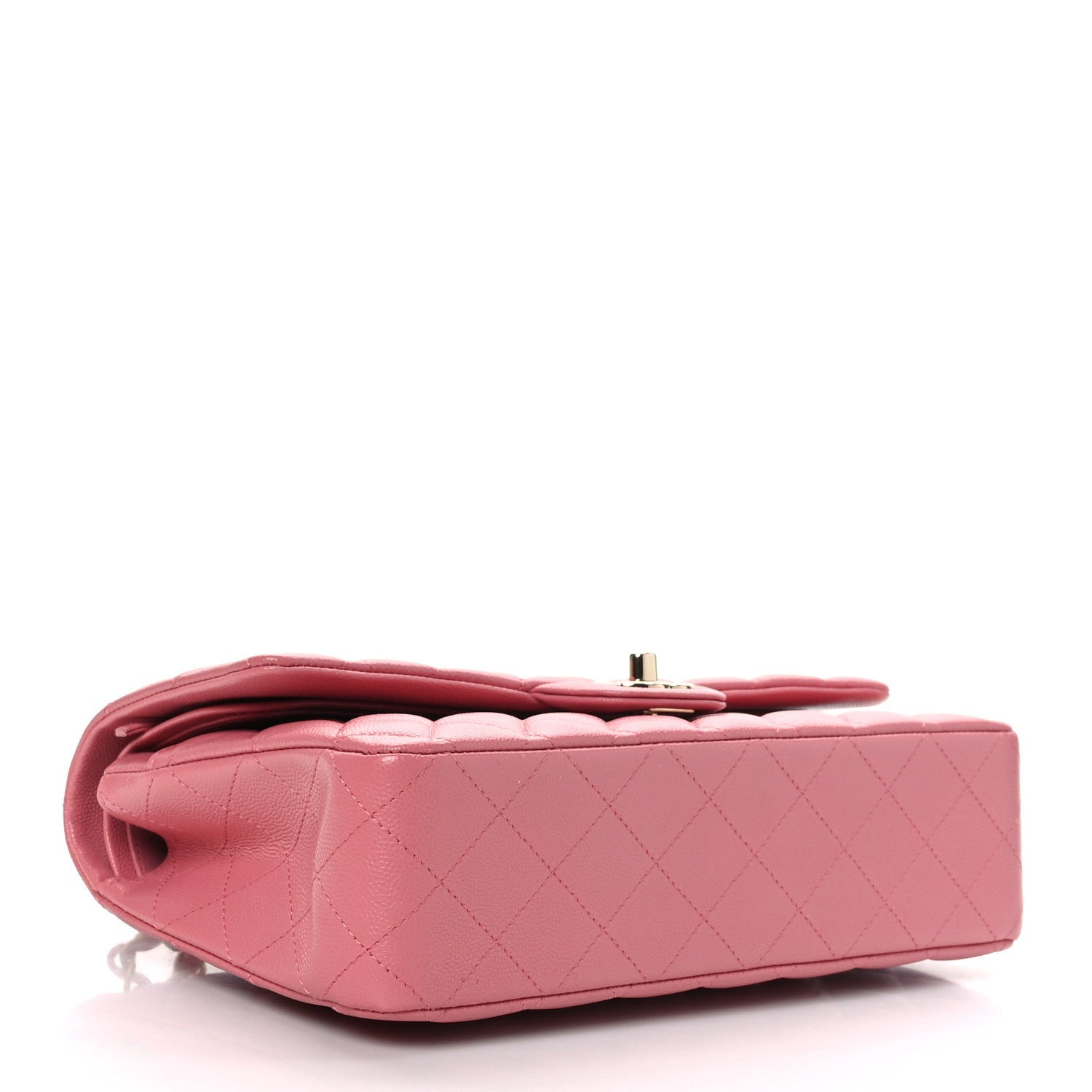 Chanel Caviar Quilted Medium Double Flap Pink 4 of 9