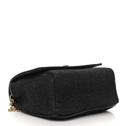 Jimmy Choo Lame Glitter Mini Ruby Chain Crossbody Black 4 of 10