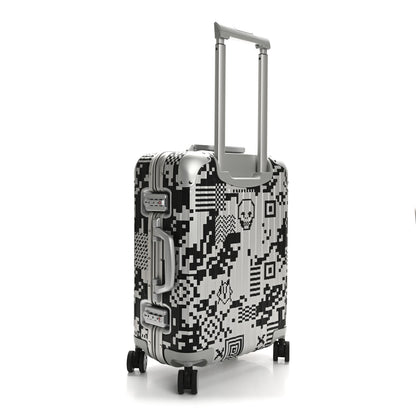 Rimowa X RTFKT Polycarbonate Printed Original Twist Cabin Silver Black 2 of 12