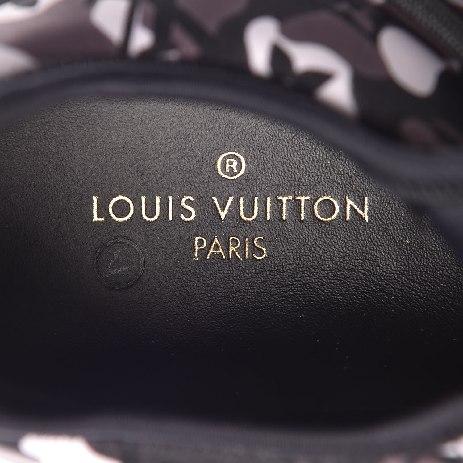 Louis Vuitton Neoprene Mesh Rubber Monogram Camo Fastlane Low Sneakers 8 Black 6 of 12