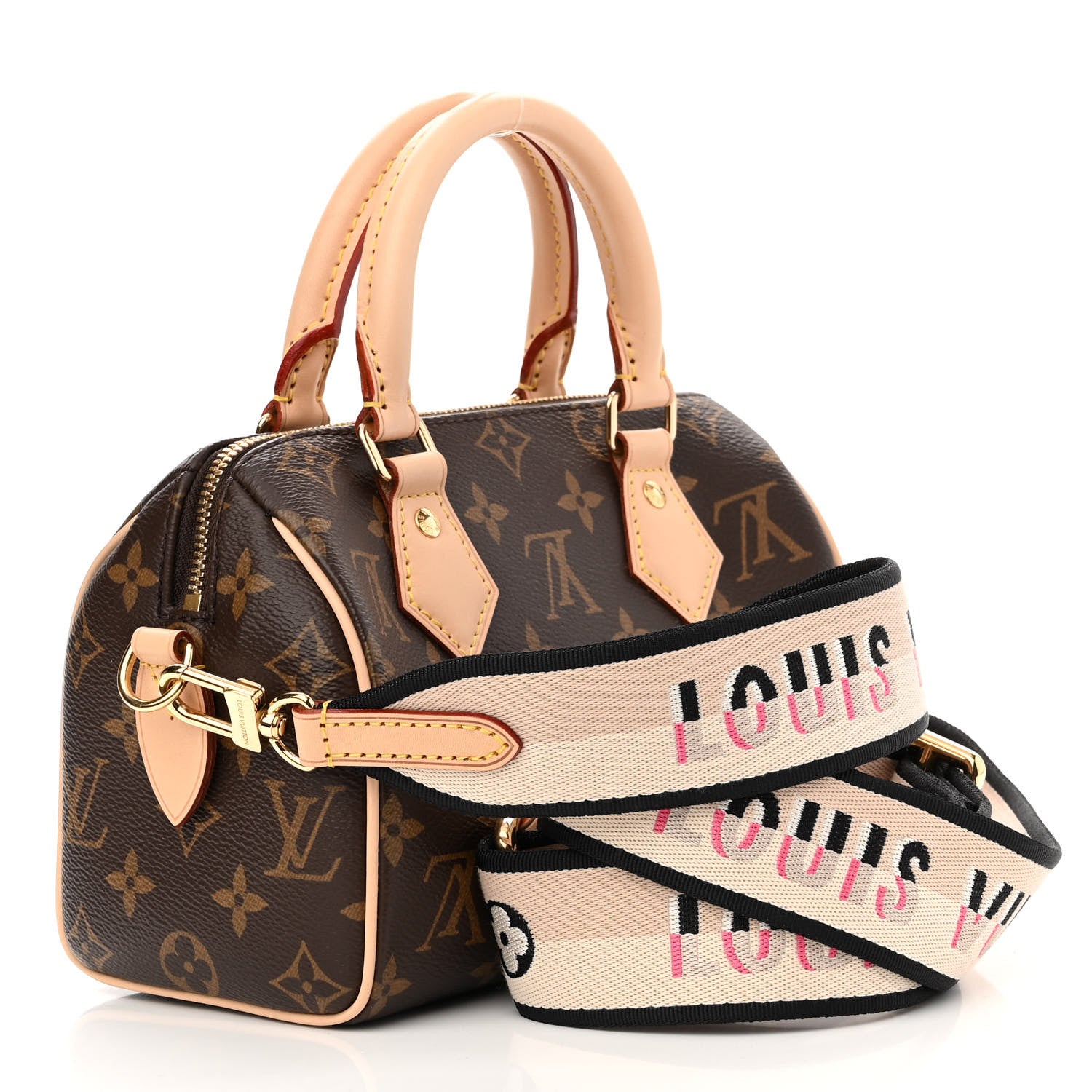 Louis Vuitton Monogram Speedy Bandouliere 20 Black 3 of 10