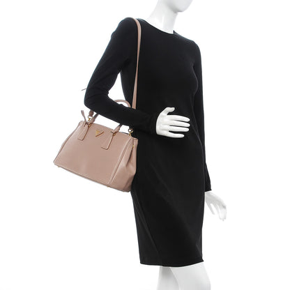 Prada Saffiano Small Galleria Double Zip Tote Cammeo 2 of 13