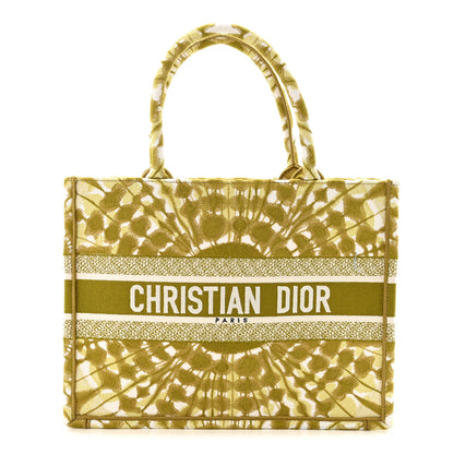 Christian Dior Canvas Embroidered Tie Dye Medium Book Tote Green 1 of 12