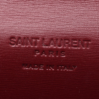Saint Laurent Calfskin Fragments Flap Wallet Dark Red 6 of 9