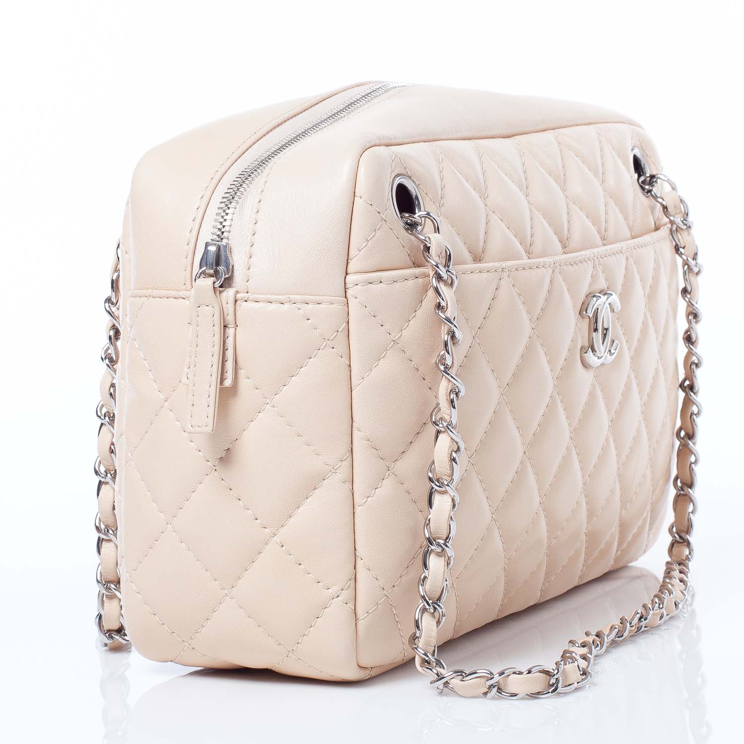 Chanel Lambskin Medium Camera Case Beige Clair 4 of 10