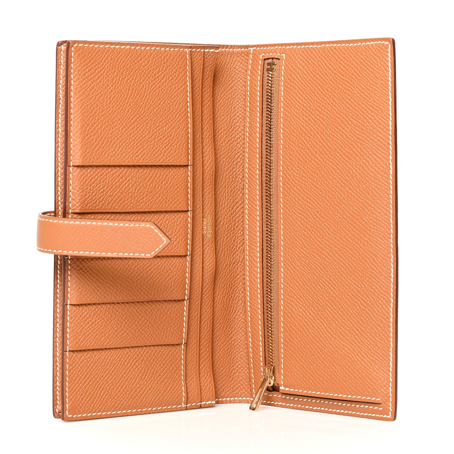 Hermes Epsom Bearn Gusset Wallet Gold 5 of 12