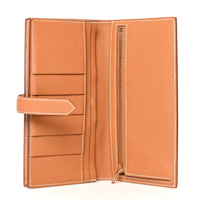 Hermes Epsom Bearn Gusset Wallet Gold 5 of 12