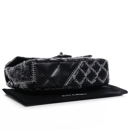 Chanel Lambskin Patchwork Stitched Small Flap Black 4 of 7