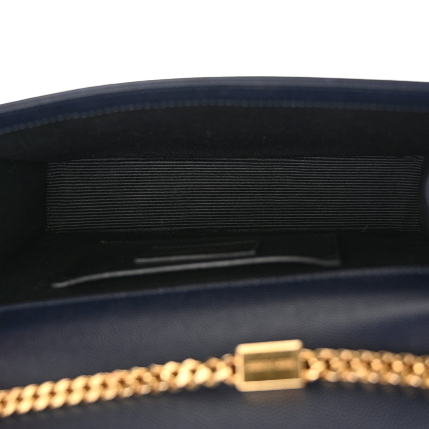 Grain De Poudre Medium Classic Monogram Kate Satchel Deep Marine