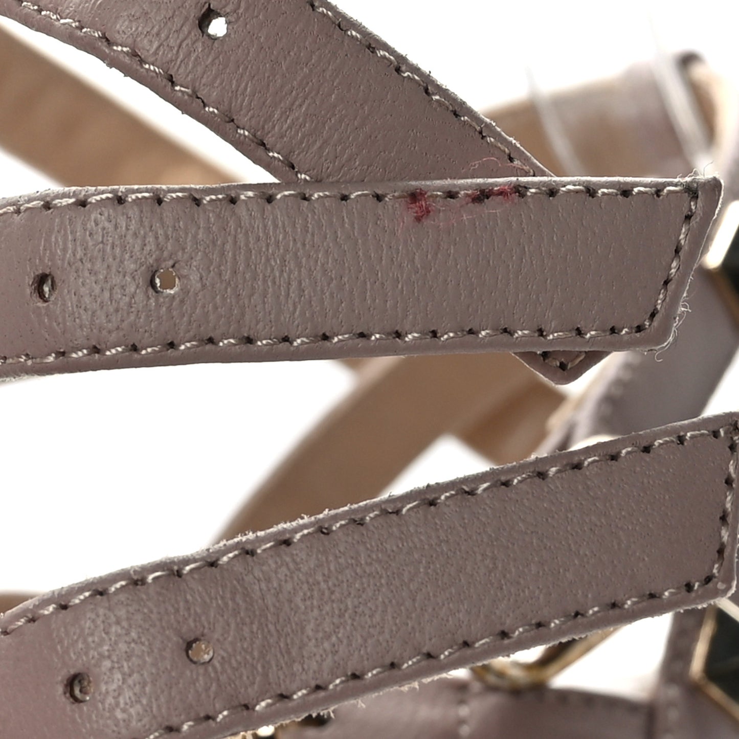 Calfskin Nappa Rockstud Ankle Strap 65mm Pumps 38 Deep Fuxia Poudre