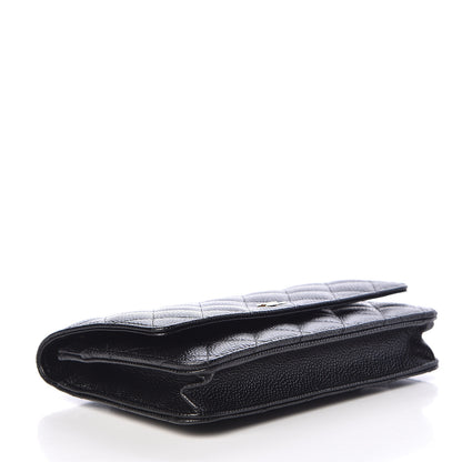 Chanel Caviar Quilted Wallet On Chain WOC Black 4 of 12