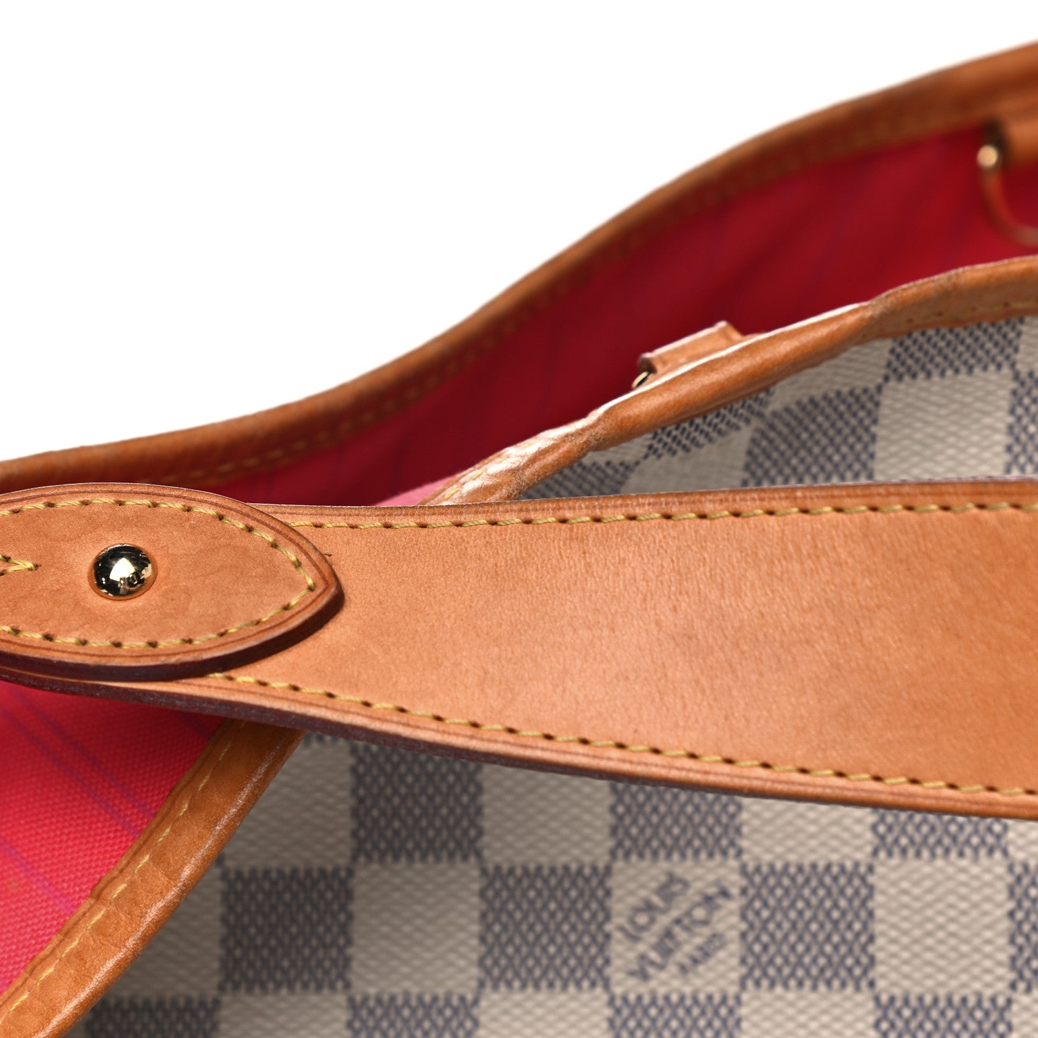 Louis Vuitton Damier Azur Delightful MM Pink 41 of 44