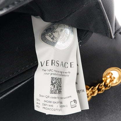 Versace Nappa Quilted La Medusa Chain Crossbody Black 7 of 11