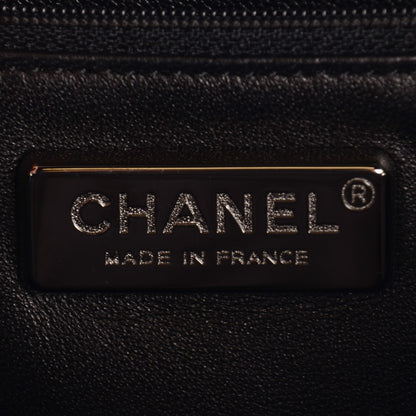 Chanel Metallic Goatskin Luxe Ligne Flap Black 7 of 7