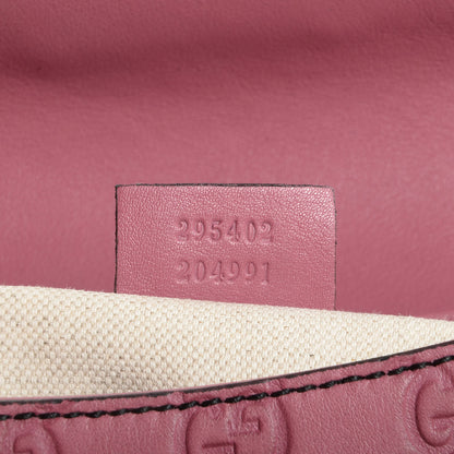 Gucci Guccissima Medium Emily Chain Shoulder Bag Peonia Flower 7 of 9