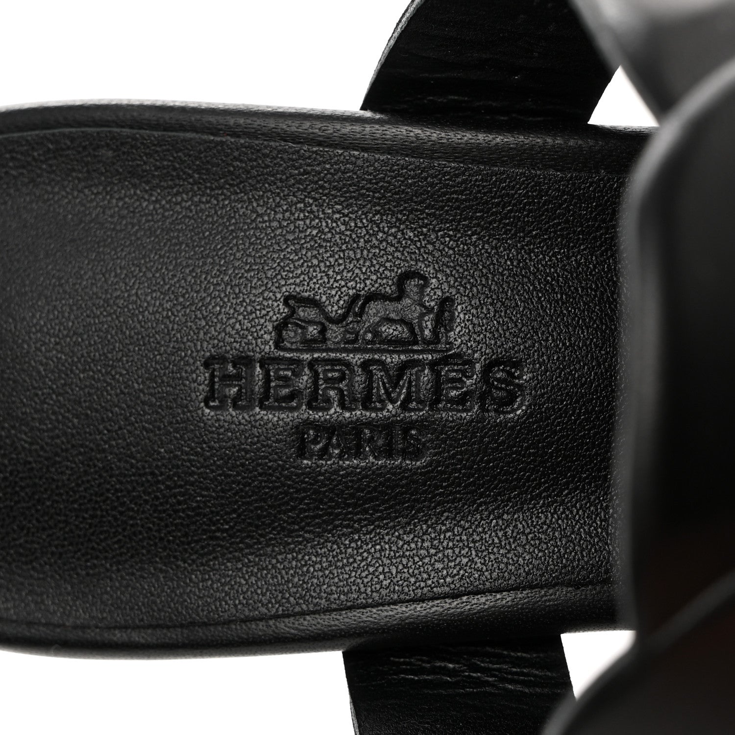 Hermes Nappa Gaby 60 Sandal 37.5 Black 6 of 10