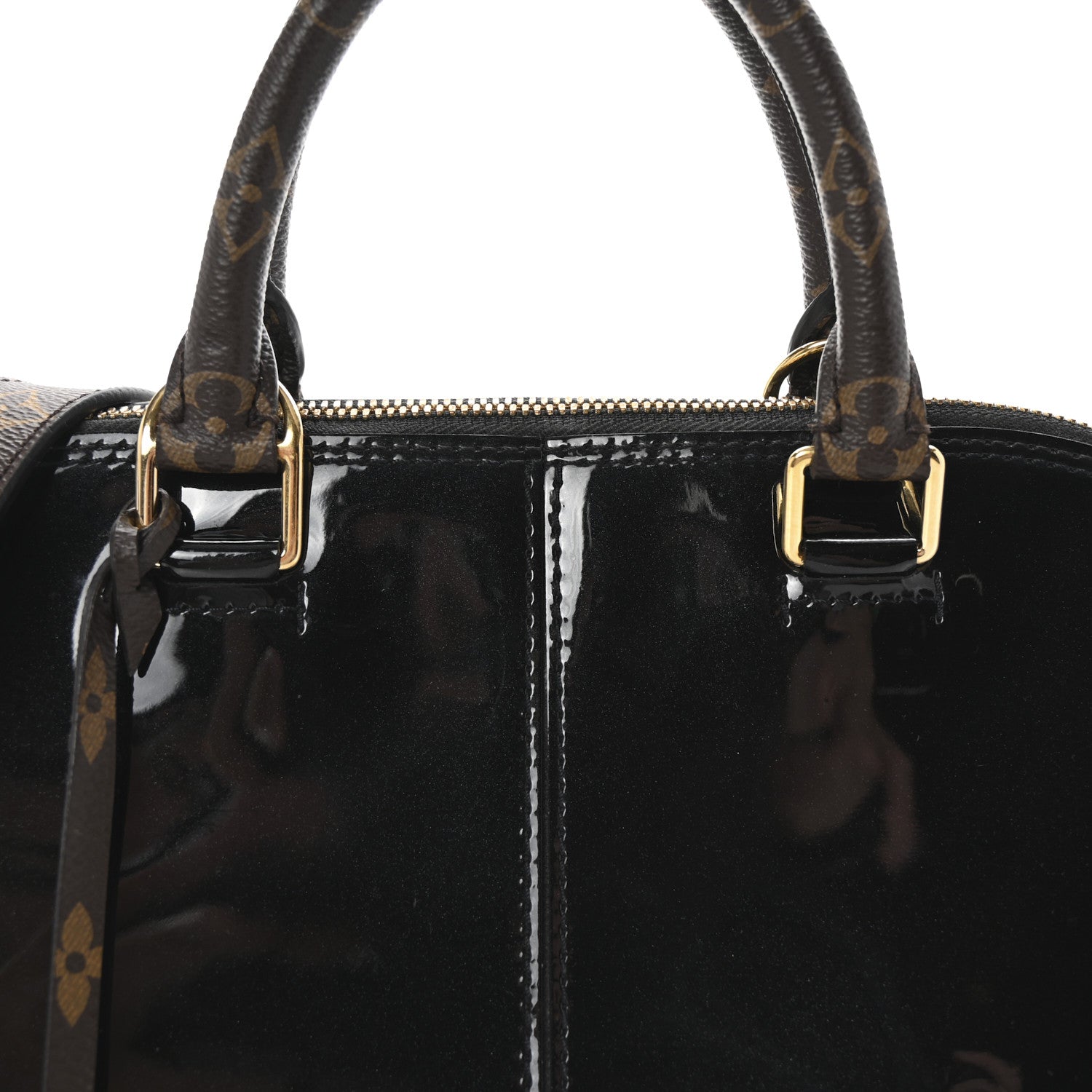 Louis Vuitton Patent Monogram Alma PM Black 7 of 9