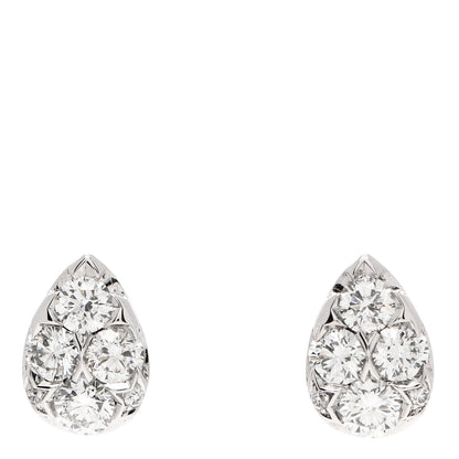 Cartier 18K White Gold Diamond Etincelle De Cartier Earrings 1 of 6