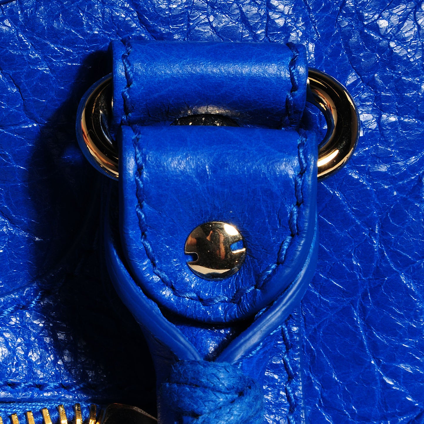 Agneau Giant 12 Gold Hardware City Bleu Lazuli
