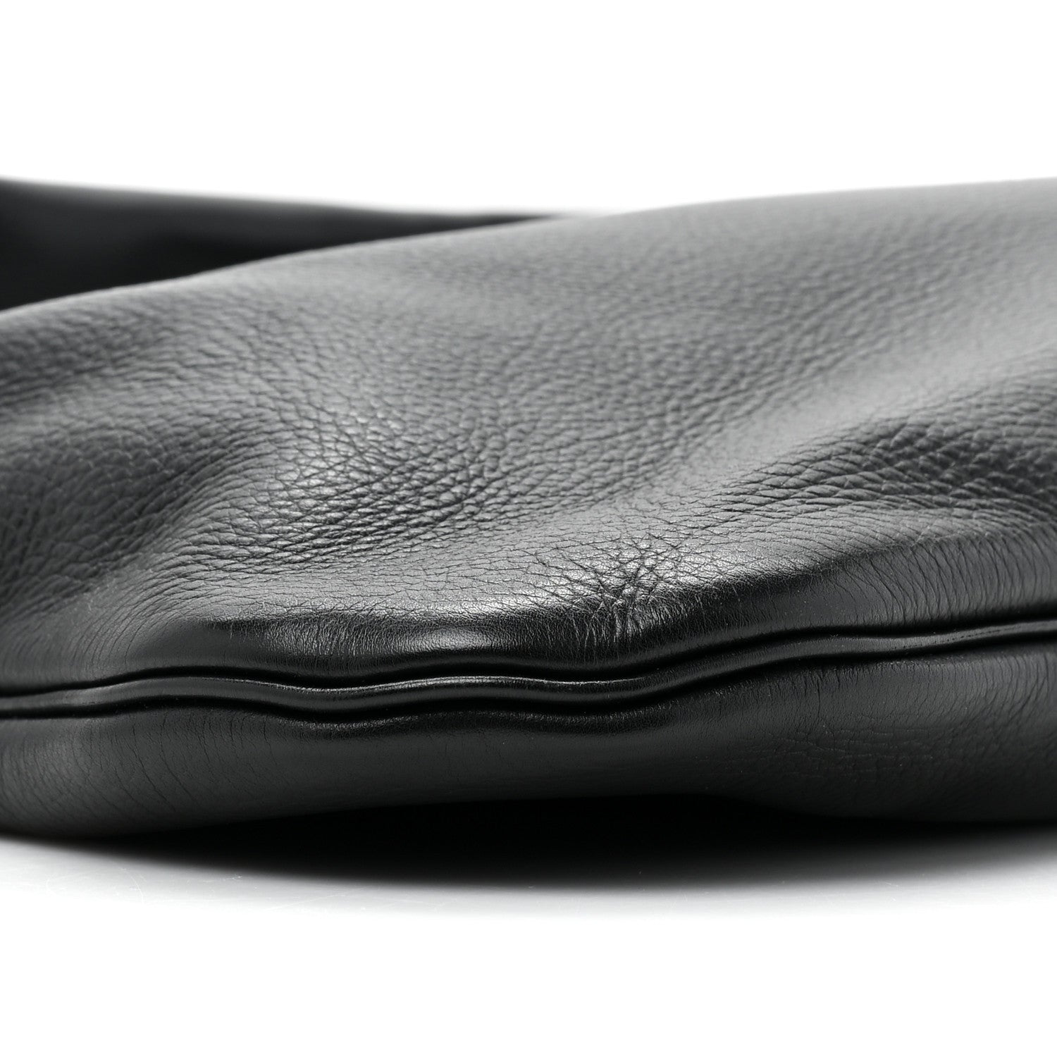 The Row Grained Calfskin Small Everyday Shoulder Bag Black 8 of 9