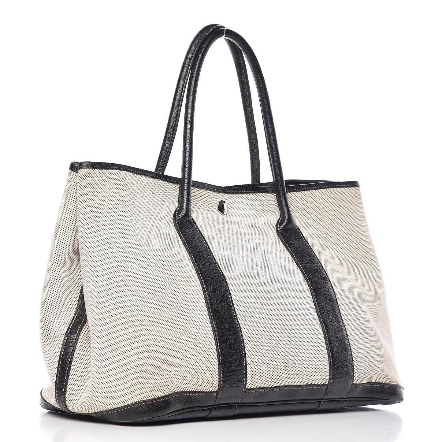 Buffle Skipper Toile Garden Party 36 MM Tote Marron Fonce