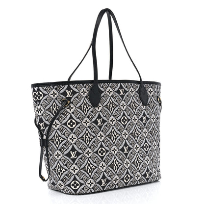 Louis Vuitton Jacquard Since 1854 Neverfull MM Grey 4 of 11
