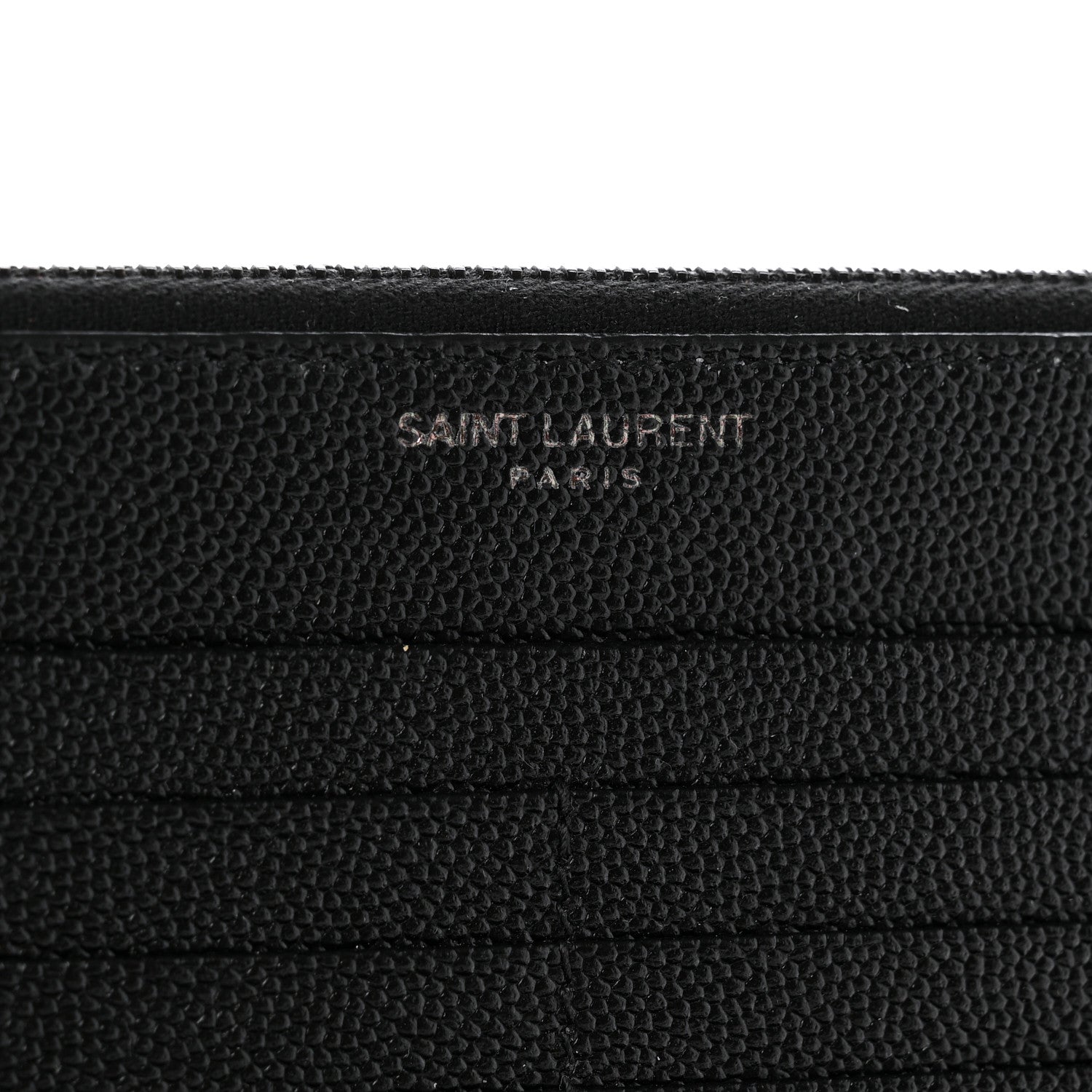 Saint Laurent Grain De Poudre Monogram Uptown Wallet Black 6 of 7