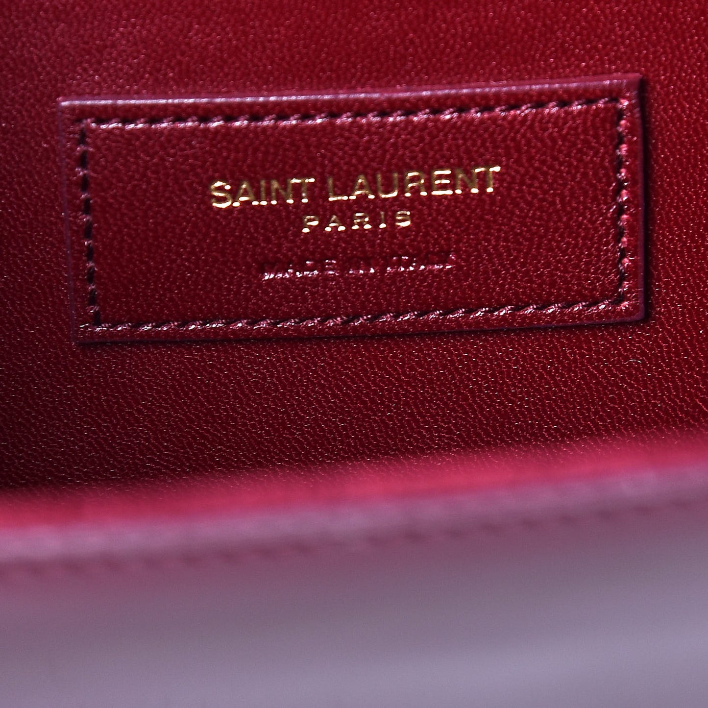 Patent Classic Monogram Cassandre Clutch Dark Red