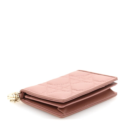 Christian Dior Calfskin Cannage Mini Lady Dior Wallet Fard 4 of 11