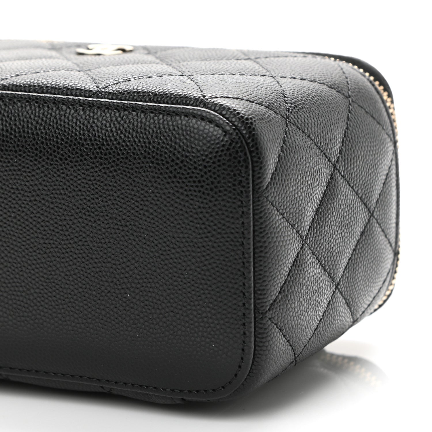Chanel Caviar Quilted Small Vanity Case With Chain Black 10 of 11