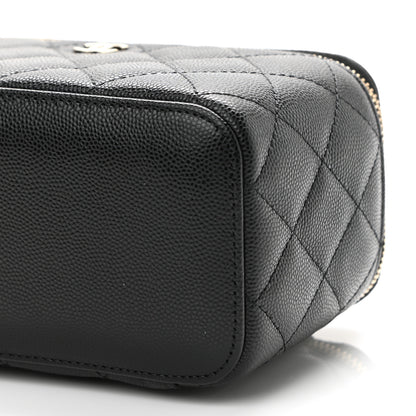 Chanel Caviar Quilted Small Vanity Case With Chain Black 10 of 11