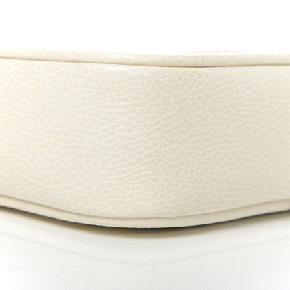 Gucci Grained Calfskin Logo Messenger Bag White 8 of 10