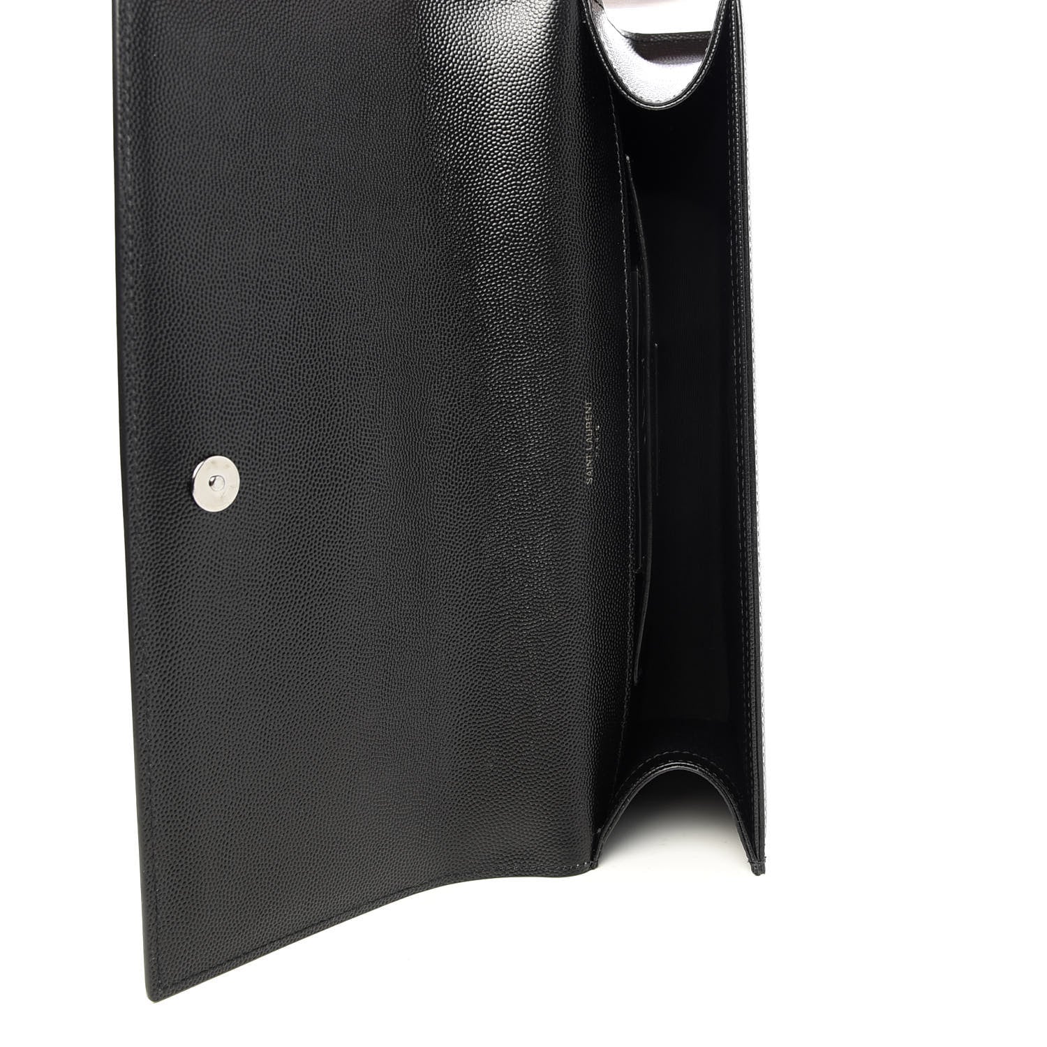 Saint Laurent Grain De Poudre Monogram Cassandre Clutch Black 10 of 17