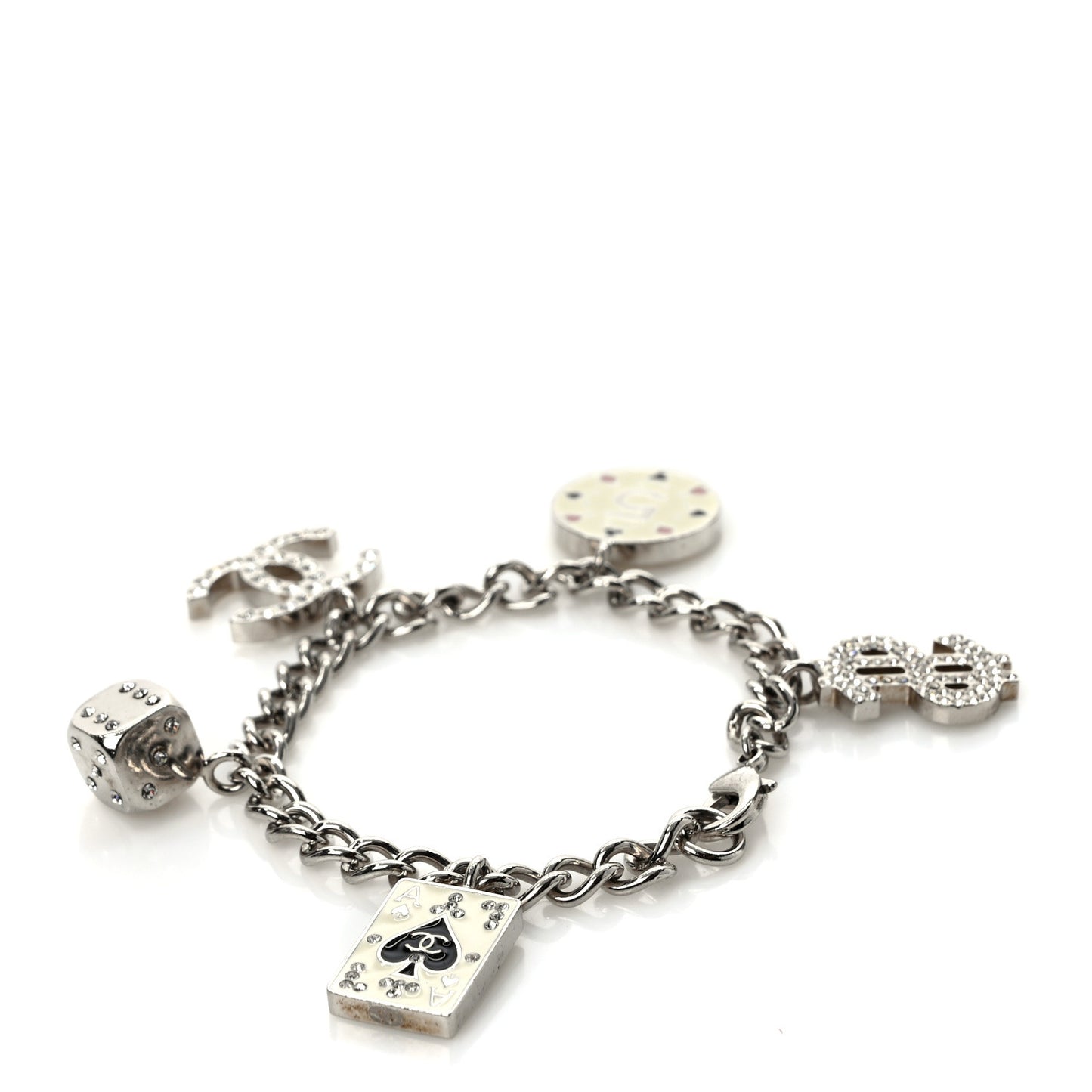 Crystal Wynn Exclusive Lucky Charm Bracelet Silver