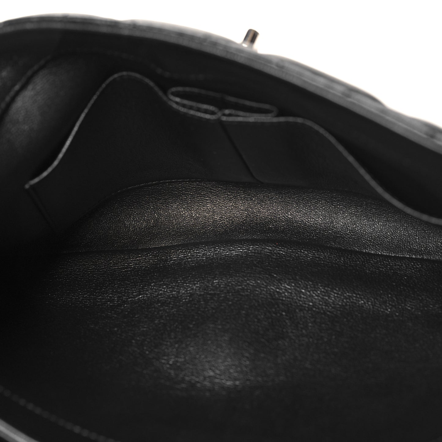 Lambskin Quilted Medium Trendy CC Flap Dual Handle Bag Black
