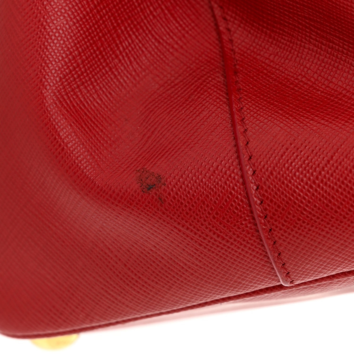 Prada Saffiano Lux Large Tote Fuoco 12 of 18